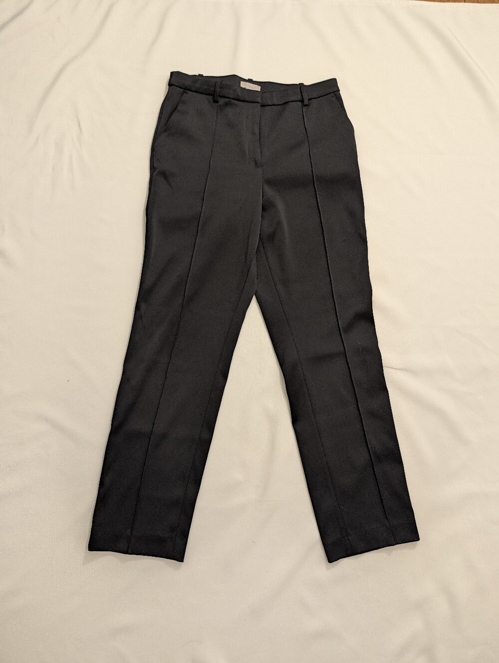 H&M Black Pleated Dress Trousers